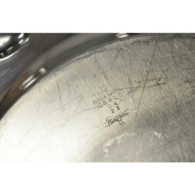 Vintage Reed & Barton 05600 Regent Victorian Silver Plated Serving Platter Tray For Sale - Image 12 of 13