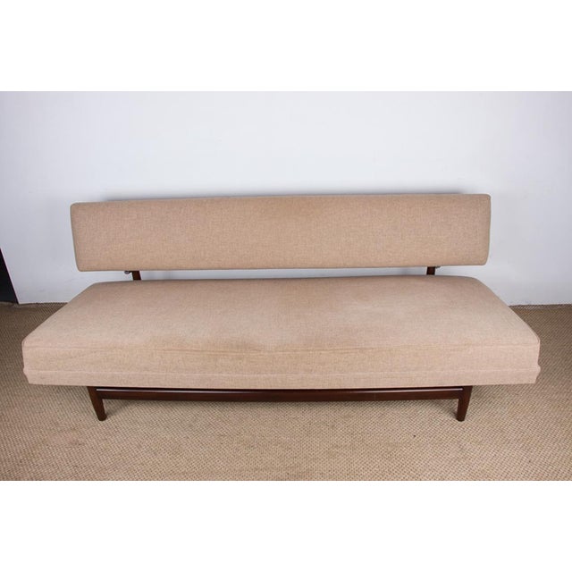 Large Scandinavian Daybed in Teak and New Fabric, 1960s For Sale - Image 3 of 18