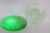 Art Deco Early 20th Century Anchor Hocking Uranium Depression Glass Plates Block Optic Green - 6pc For Sale - Image 3 of 13