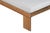 Paradiso Outdoor Teak Chaise - Light Gray Fabric For Sale - Image 10 of 11