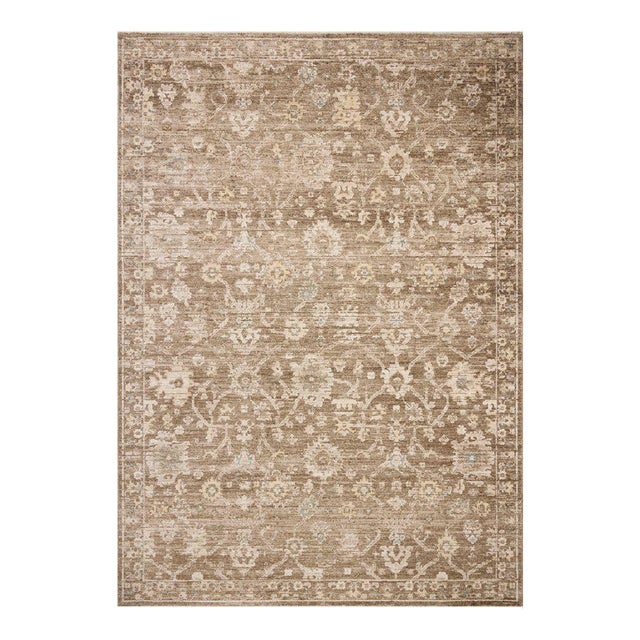 Chris Loves Julia x Loloi Palma Brown / Earth 2'-7" x 12'-0" Runner Rug For Sale