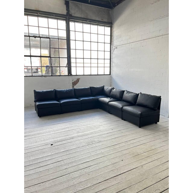 Modular Leather Sofa Landeau by Mario Bellini for Cassina, 1990s For Sale - Image 14 of 14
