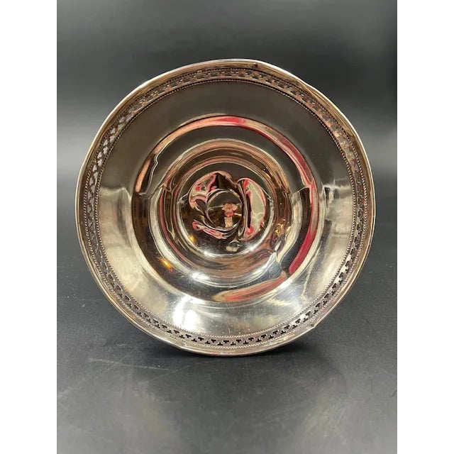 Antique Sterling Silver Compote For Sale - Image 10 of 12