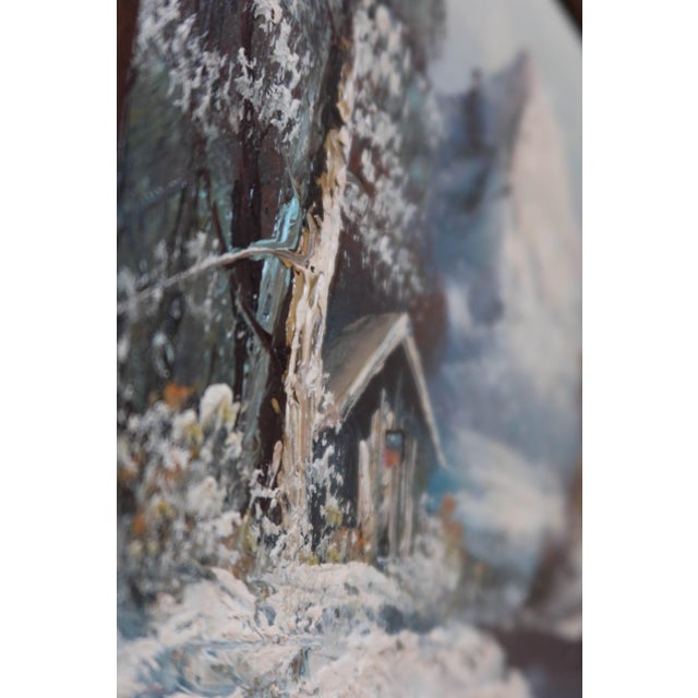 Late 20th Century Late 20th Century Original Mountain Landscape Oil Painting by George Whitman For Sale - Image 5 of 12