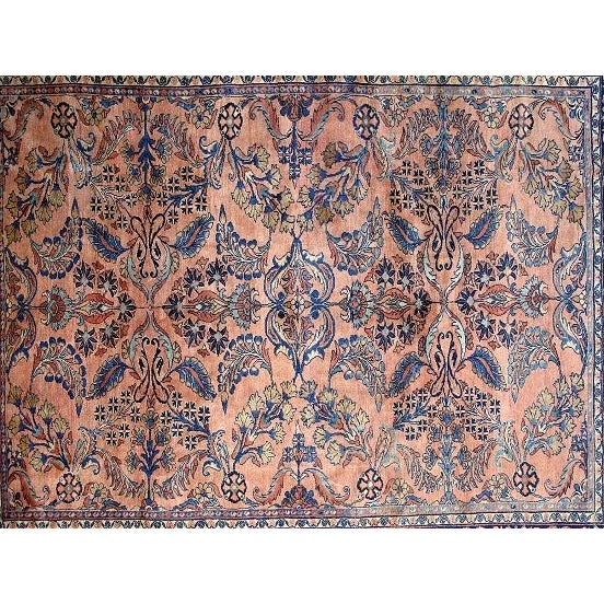 1920s 1920's Antique Persian Lillihan Carpet , 9'1 X 11' For Sale - Image 5 of 7