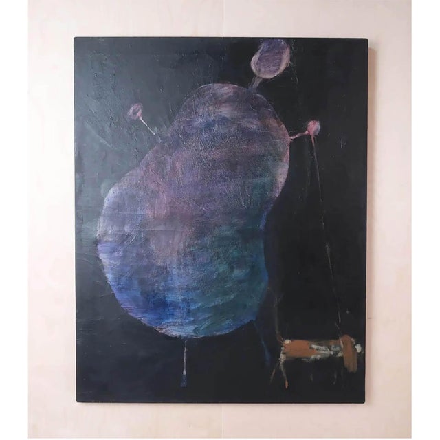 English Artist, Surrealist Composition, 1960, Oil on Canvas, in Good conditions. Designed 1960 to 1969