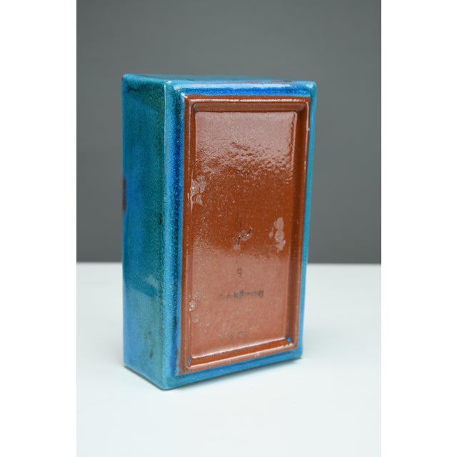 Blue Bauhaus Ceramic Zuckerdose Box by Uffrecht & Co., Neuhaldensleben, 1930 For Sale - Image 8 of 14