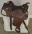 Animal Skin Billy Royal Vintage 15" Tooled Leather Show Saddle With Silver Braiding and Trim For Sale - Image 7 of 12