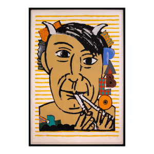 Seymour Chwast - Pablo Picasso, 1989 Signed Postmodern Silkscreen Paper 128/200
