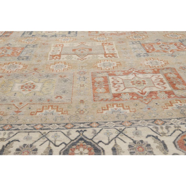 Early 21st Century Contemporary Indian Oushak Rug, 09'11 X 12'11 For Sale - Image 5 of 10