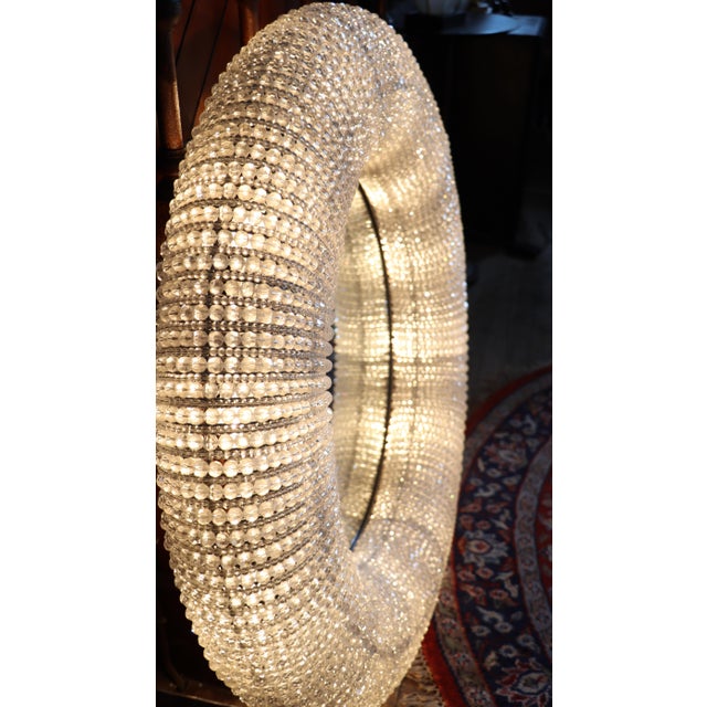 Illuminated Saturn Mirror in Crystal Glass by Timothy Oulton, 2010s For Sale - Image 13 of 15