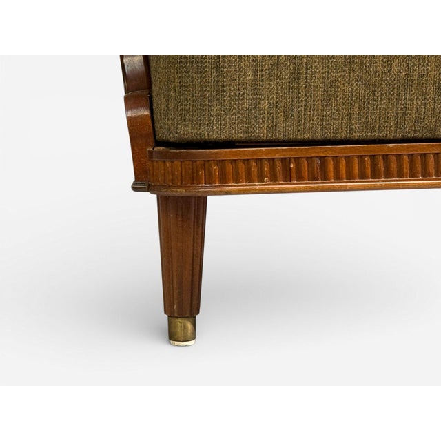 Wood Svante Skogh, Sofa, Beech, Fabric, Sweden, 1940s For Sale - Image 7 of 12