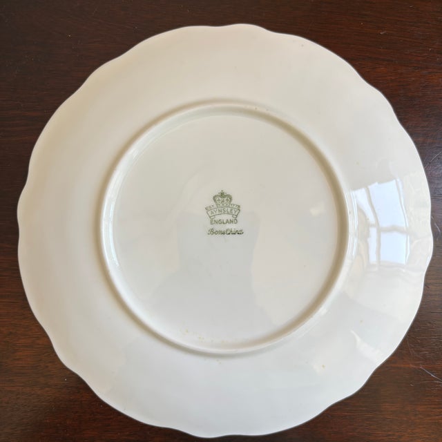 Vintage English Bone China Decorative Dessert Plate For Sale - Image 12 of 14