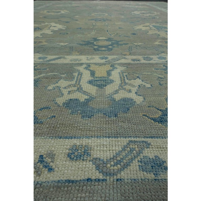Turkish Oushak Rug 10'4" x 13'7" #18596 For Sale - Image 4 of 8