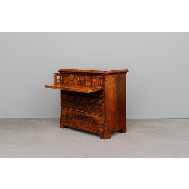 19th Century Biedermeier Chest of Drawers in Mahogany For Sale - Image 6 of 18