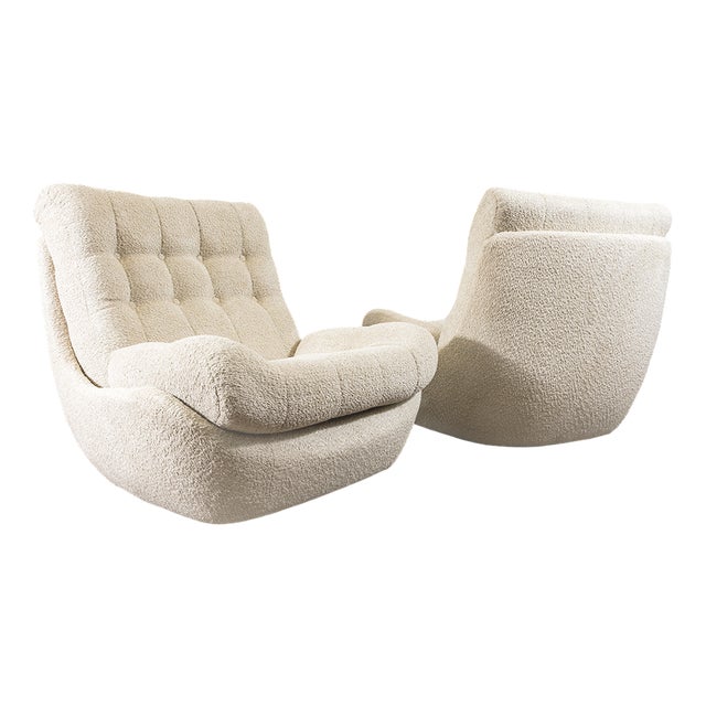 Set of Space Age Atlantis Lounge Chairs, Former Czechoslovakia, 1970s For Sale