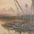 Baldasar, Exotic Landscape with Pyramids and Figures, Oil Painting on Canvas, Framed For Sale - Image 5 of 12