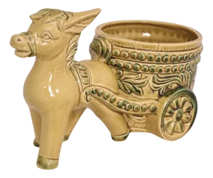 Donkey Cart Cachepot Planter