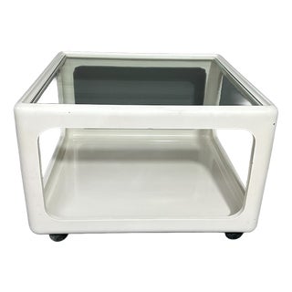 Vintage Space Age Square Table by Peter Ghyczy, 1960s For Sale