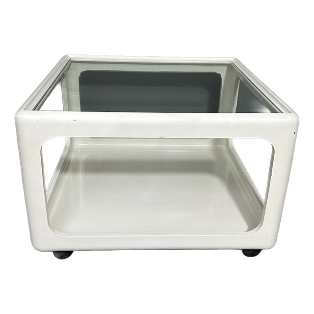 Vintage Space Age Square Table by Peter Ghyczy, 1960s For Sale