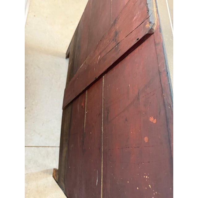 Antique Two Over Three Drawers - Painted Bow Front Chest of Drawers From England For Sale - Image 18 of 18