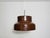 Mid-Century Modern Space Age Bumling Brown Pendant Lamp by Atelje Lytan, Sweden, 1970s For Sale - Image 3 of 10