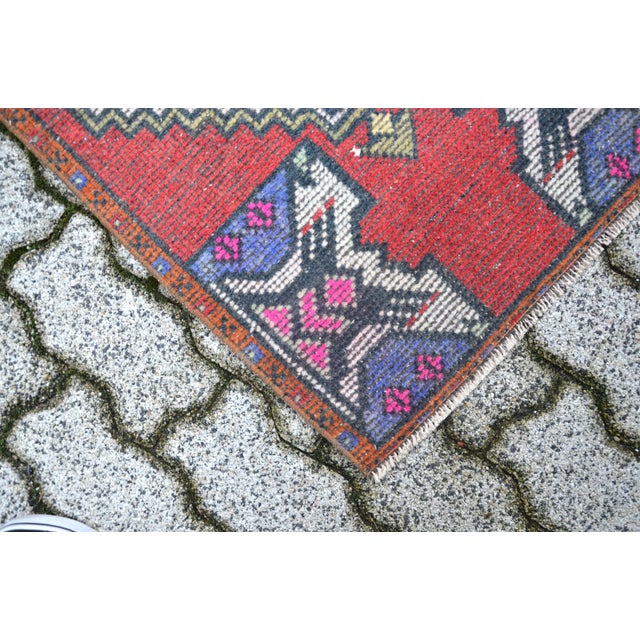 Vintage Turkish Red Rug For Sale - Image 4 of 6