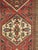 Persian Antique Heriz Northwest Persian Runner, Handmade Rug Navy Light Blue, Rust Ivory For Sale - Image 3 of 5
