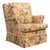 Traditional, Rolled Arm Lounge Chair, Floral Fabric, Wood, Usa, 1980s For Sale