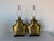 Hollywood Regency 1970's Vintage Chapman Hollywood Regency Asian Style Brass Basketweave Table Lamps – A Pair For Sale - Image 3 of 12