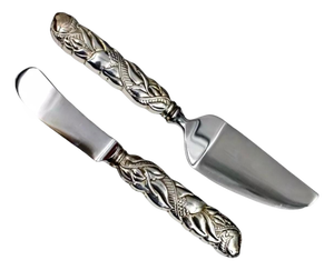 Tiffany & Co Estate Cheese Knife 7.125" & Pate Butter Spreader 6.5" Silver