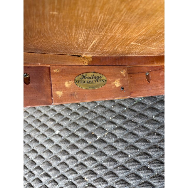 1990s Heritage Round Dining Table For Sale In Nashville - Image 6 of 6