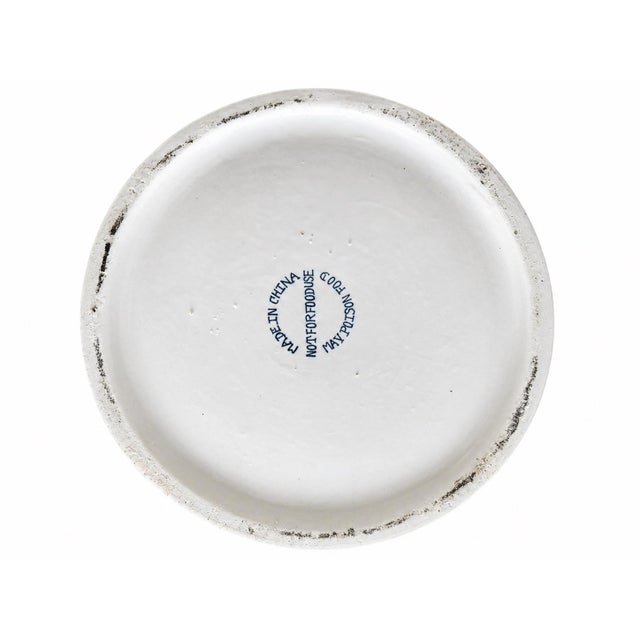 Large Vintage Blue & White Double Happiness Porcelain Ginger Jar With Lid – 18” Chinoiserie Temple Jar For Sale In Tampa - Image 6 of 6