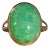 The 143rd Avenue: Vintage Jadeite Jade Ring in Yellow Gold For Sale
