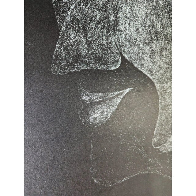 1973 Mid-Century Swedish Limited Edition Signed Figurative Lithograph - "Two Faces", Unframed For Sale - Image 10 of 10