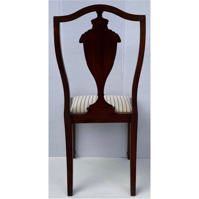1930s 1930s Neoclassical Style Mahogany Side Chairs W/ Ram & Urn - Pair For Sale - Image 5 of 6