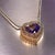 Natural Heart Sapphire Diamond Pendant 18" 14k W Gold 4.13 TCW Certified For Sale - Image 4 of 16