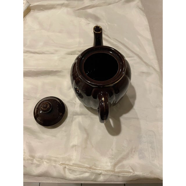 Vintage Brown Betty Redware Tea Pot, Made in Japan For Sale - Image 4 of 12