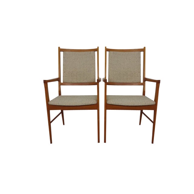 Set of Vintage Danish Teak Dining Armchairs, 1960s For Sale