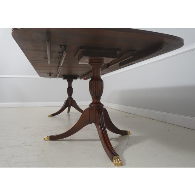 Henkel Harris Mahogany Double Pedestal Dining Table For Sale - Image 16 of 18