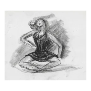 1950s Virginia Spencer Figure Drawing of a Woman