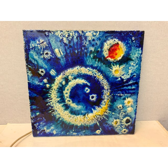 Mid-Century Modern Vintage Ceramic Wall Plaque by Karl Heinz Feisst For Sale - Image 3 of 11