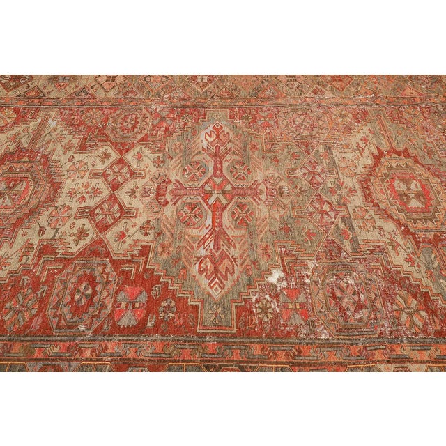 Mid 20th Century Large Vintage Caucasian Sumaq Rug For Sale - Image 4 of 7