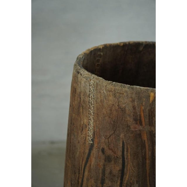 Large Antique Rustic Wooden Vessel, 1890s For Sale - Image 4 of 12
