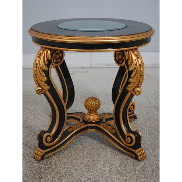 Traditional Regency Style 3 Piece Coffee & Lamp Table Living Room Set For Sale - Image 3 of 12