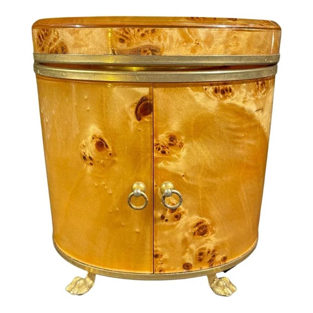 Italian Burl Walnut Smoking Set, 1970s For Sale - Image 16 of 16