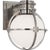 Chapman & Myers for Visual Comfort Signature Gracie Single Sconce in Antique Nickel with White Glass For Sale