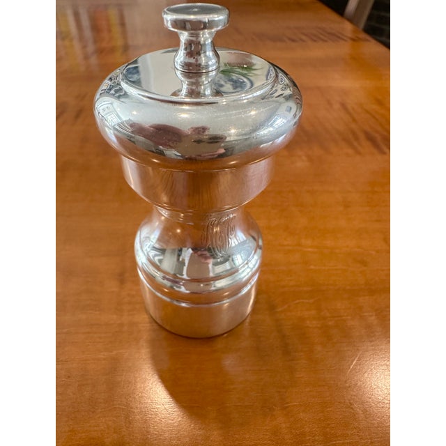Traditional Late 20th Century Sterling Silver Pepper Mill - Elevate Every Meal! For Sale - Image 3 of 4