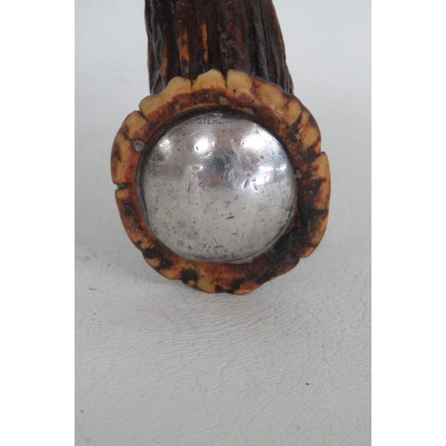 Mid-Century Modern Lees Cutlery Knife Sharpener Rod Early 1900s Honing Steel Sterling Silver 5146b For Sale - Image 3 of 9