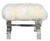 Mid Century Modern Phyllis Morris Lucite Bench W White Fur Seat.